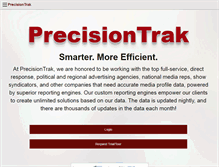 Tablet Screenshot of precisiontrak.com